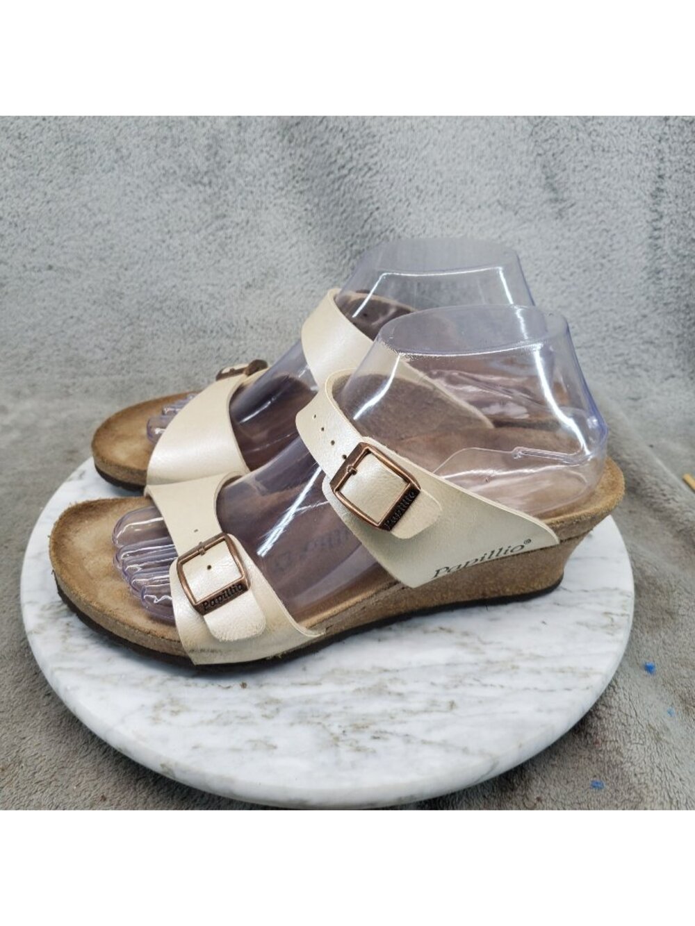 Birkenstock Papillio Shoes Womens EU 39 US 8-8.5 Dorothy Cream Sandals *Read*